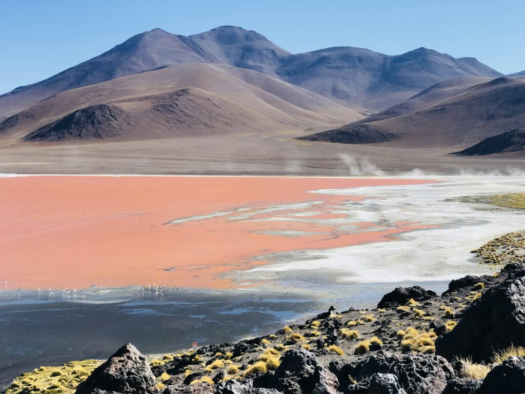 Laguna Colorada, na Reserva Eduardo Avaroa
