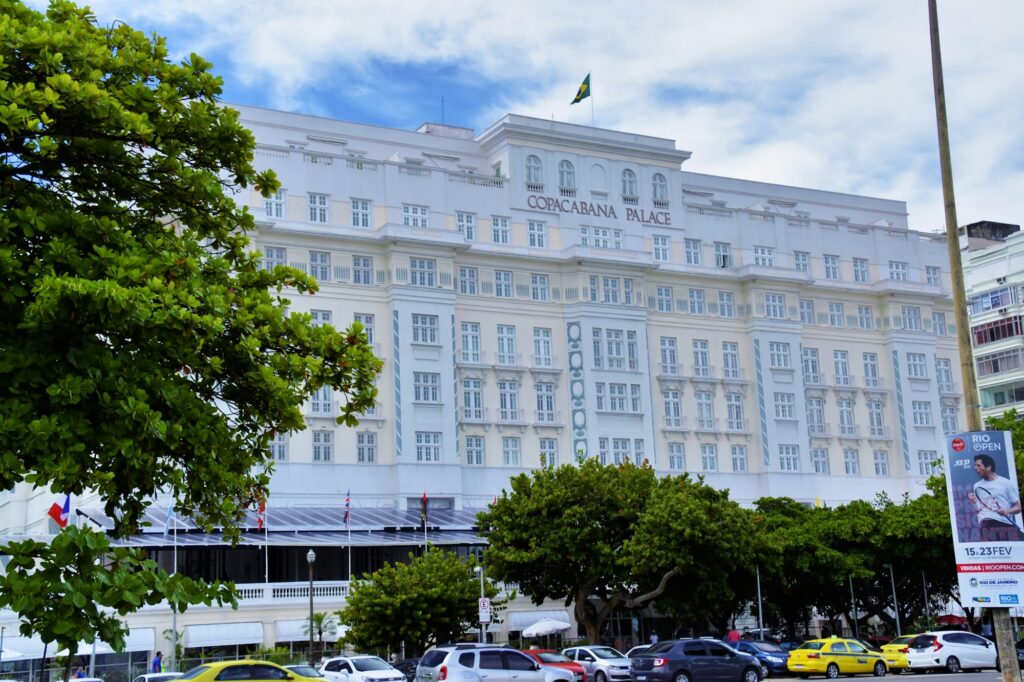 Fachada do Copacabana Palace, no Rio de Janeiro