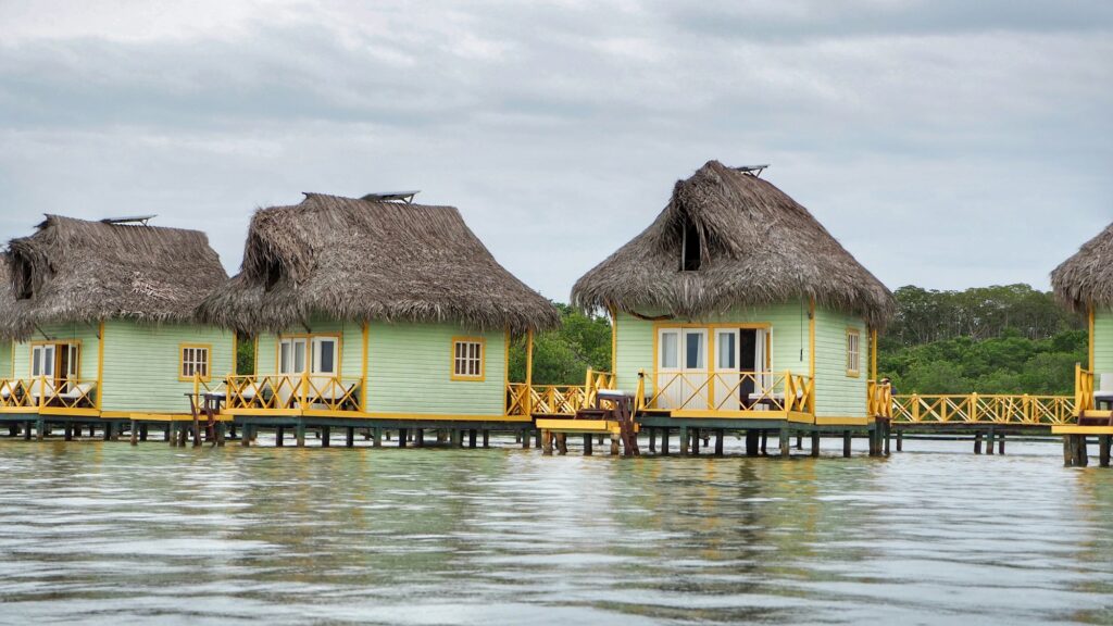 Bangalô sobre a água em Bocas del Toro