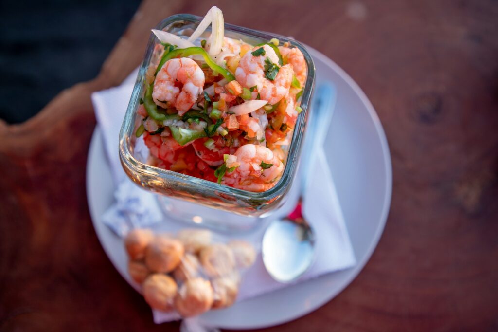 Ceviche servido em Lima